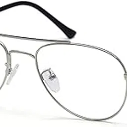 Roshfort Aviator Specs For Men Women light weight Metal Spectacle Frame Eye Strain Protection Computer Glasses Medium-image-14