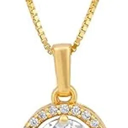 zavya 925 Sterling Silver Solitaire Halo Pendant Necklace | Gift for Women and Girls | With Certificate of Authenticity and 925 Hallmark-picture-30