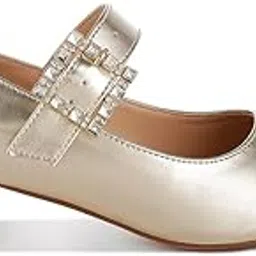 london rag Diamante Brooch Metallic Mary Jane Pumps-picture-16