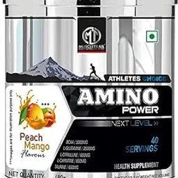 Muscle Trail Amino Power | Health Supplement Powder | 480g, 40 servings (Strawberry Mango) | Perfect blend of Amino Acids to promote Muscle Recovery-picture-16