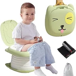 GION Potty Seat for Kids 3-8 years, Portable Toilet Seat for Kids Travel Baby Toilet Seat for Kids, Potty Training Seat Baby Potty Seat for 3 to 8 Years with Trash Bag-image-46