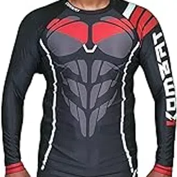 kombat usa Rash Guard for Men Knight Wing | Mens Long Sleeve Rash Guard | Compression Shirt | BJJ Rash Guards for Men-picture-15