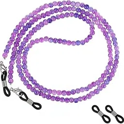 molain Glasses Chain for Women, Glasses Holder Strap, Glasses Chain, Glasses Strap, Women's Colourful Beads, Non-Slip for Glasses Accessories, Glasses Straps for Women, Men, Sports Glasses and-picture-53