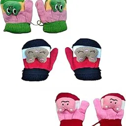 gilli shopee Baby Boy & Baby Girl Winter Warm Woolen Hand Gloves/Mittens For Babies 0-12 Months-picture-40