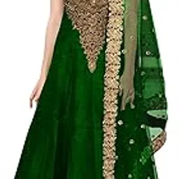 caffoy cloth company Caffoy Cloth Women's Bangalori Silk Anarkali Gown (BHBL-GR3_Free Size_Green)-picture-24