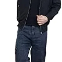 Linaria Regular Fit Men's Black Jacket-picture-51