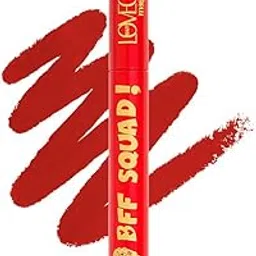 Lovechild Masaba Passport to Plump Lip Crayon | Hydrated Matte Finish | Transfer Proof | BFF Squad! (Red), 1.4gm-picture-32