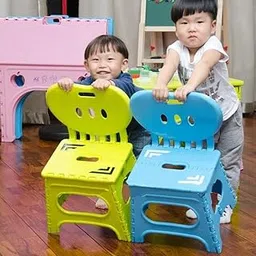 Tinytotem Folding Plastic Baby Chair for Kids – Lightweight, Durable & Portable | 22” Height | Toddler Chair for Indoor & Outdoor Use (Multicolour)-picture-42