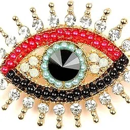 kavove Bigg Gaze Emblem Multi Colour Brooch-picture-43