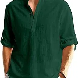 hemilique Combo of Men Solid Cotton Blend Straight Kurta Shirt Pack of 2-picture-56