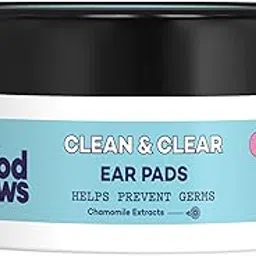 The Good Paws Clean & Clear Ear Wipes for Dogs and Cats, Reduces Itching, Prevents Odor, Cleans Dirt, Removes Wax Build-Up, with 0.3% Salicylic Acid & Chamomile, 50 Wipes-image-47