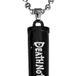 m men style Gold Plated Two-Tone Bullet Gun Gunmetal Rifle Pistol Dealthnote Bullet Gamer Gift Black Gold Zinc Metal Pendant Necklace Chain For Men And Women-picture-16