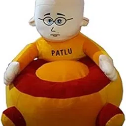 Toddler's Cotton Sofa Patlu Character Shaped for Sitting (Yellow)-picture-31