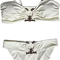 bnf Womens Bikini Set Padded Cup Bandeau Swimwear Party Bathing Suit Beige L-Clothing, Shoes & Accessories - Womens Clothing - Swimwear-picture-42