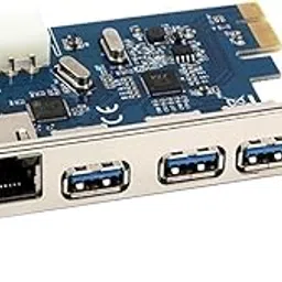 Generic PCI Express to 3 Port USB 3.0 RJ45 1Gbps VIA Expansion Board Card Adapter-picture-11