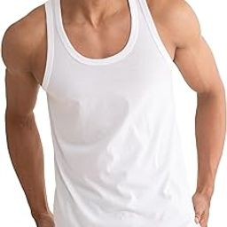 damensch Regular Fit Cotton Vest for Men | 100% Cotton Fabric, Anti-Bacterial Finish-picture-8