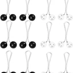 BBBIKINI 12 Pcs Pearl Brooch Pins for Women, Muslim Headscarf Hijab U Clips, Faux Pearl Scarf Clips Pin-Less, Shawl Lady Scarf Clips-picture-11