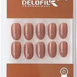 Delofill professionl 24 PCS Soft Matte Press-On Nails | Natural Look, Lightweight & Comfortable (A-5)-picture-37