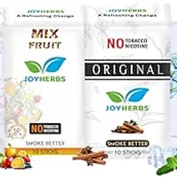 JOYHERBS Herbal Cigarettes 100% Tobacco And Nicotine Free Combo Pack Of Clove, Original, Refreshing Breeze & Mix Fruit Flavour Smoke (10 Sticks Each) Made with Ayurvedic Herbs(Tobacco Alternatives)-picture-21