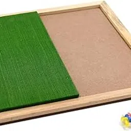 IVEI Wooden DIY Wooden Combination of Pin Board & Hobby Board for Painting - Bulletin Board - Wood Sheet for Painting, Craft, Decoupage, Resin Art Work & Decoration – Green-picture-12