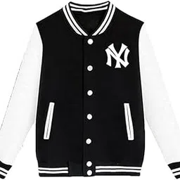 RIHANI FAB 2023-2024 Men's Clothes Pilot Bomber Couple Jacket University Varsity Solid Color Standard Length Fleece Casual Korean Boys Tops (M, NY_Black)-picture-29