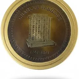 Charles Babbage Analytical Engine Commemorative Brass Medallion/Pocket Compass for Scientists & Engineers (NA1171)-picture-30