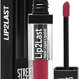 STREET WEAR Lip2Last Matte Liquid Lipstick -Go Go Rose (Pink) - 5 ml - Transferproof, Smudgeproof, Mask Friendly, Non-Drying Formula, Enriched With Vitamin E - Lasts AM To PM! image 1
