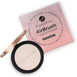 AirBrush Compact Powder with SPF 30 & Vitamin C, Long Stay, Oil Control, Airbrush Finish, Lightweight, Full Coverage Face Powder for Even Skin Tone & Smooth Matte Look – 9g (Peach Pink)-picture-51