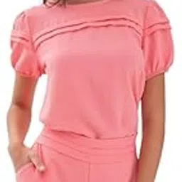 fnocks Women's Cotton Stylish Fancy Half Sleeves Top and Shorts Set-picture-21