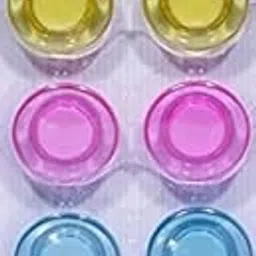 IMPRINT Magnet Buttons Fridge Magnets 2 CM Dia Set of 10 Transparent Multicolor-picture-31