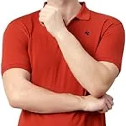 cantabil Men's Solid Regular Fit T-Shirt image 1
