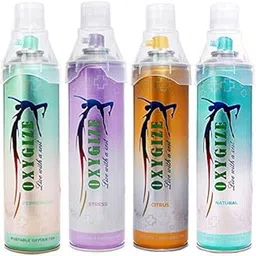 Oxygize® Portable Different Oxygen Can Natural, Peppermint, Stress, Citrus flavour 40L Cylinder Canister With Mask For Air Pollution, Quick Recovery, Boosting Immune System (600 Breaths Approx.)-image-59