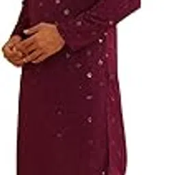 sojanya (Since 1958 Men's Cotton Embroidered Sequinned Kurta with white Churidaar Pyjama-picture-20