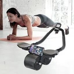 New Automatic Rebound Abdominal Wheel with Timer & Elbow Support - Abs Roller Wheel Core Exercise Equipment for Men and Women, Includes Knee Mat Strengthening Trainer Fitness Training for Abs Workout-picture-31