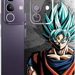 AtOdds Mobile Skin Sticker Wrap | Compatible for VIVO T4X (5G) | Scratchproof Matte Finish | Full Coverage for All Sides & Camera Protection (Goku)-picture-13