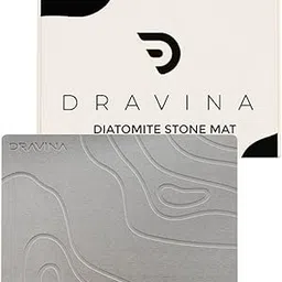 Stone Bath Mat, 60 x 40 CM - Diatomite Earth Shower Mat, Non-Slip Super Absorbent Quick Drying Bathroom, Kitchen Floor Mat, Counter Dish Drying Mat. Easy to Clean-picture-17