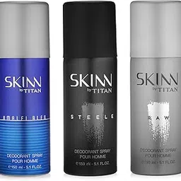Skinn By Titan Unisex Premium Fresh Deodorant Spray Premium Range For Him (Pack Of 3-150Ml Each)-picture-12