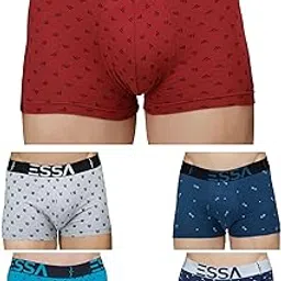 essa Men's Cotton Trunks (Pack of 5) | Comfortable & Breathable Underwear, Innerwear Stylish Design | Ideal for Everyday Wear-picture-22