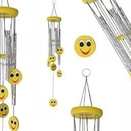 Hanging Wind Chime with Smiley Faces | Decorative Musical Chime for Home, Balcony, and Garden Decor-image-9