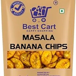 Best Cart-Happy shopping Masala Banana Chips Crispy Banana Chips | Kela Wafers Salted Crispy Banana Chips - Wafer - Indian Namkeen Snack (800Gm)-image-23