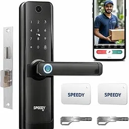Speedy Atom-i Wi-Fi Smart Door Lock for Main Door with Built-in Camera | App, Fingerprint, PIN, RFID Card & Emergency Key | Free Installation | 2 Year Warranty-picture-18