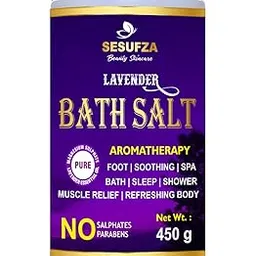 SESUFZA Epsom Bath Salt For Muscle Relief, Relieves Aches, Bath, Foot & Refreshing Body (450 g)-picture-17