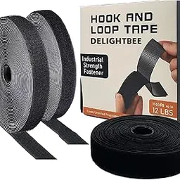 Delightbee Self Adhesive Hook and Loop Tape, Velcro Tapes, Mosquito net Mounting Tape For Office use, Photo Frames, Multipurpose double-sided Adhesive Hook Loop Tape for Crafting & Wall Hanging (Velcro Tap (10M x 25mm))-picture-15