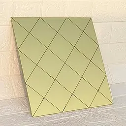 Decorative Acrylic Wall Tiles Gold, Modern Home Interior Decor (30X30 Pack of 12)-picture-51