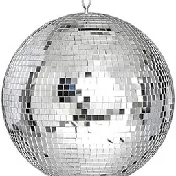 The Decor Affair Glass 8-Inch Glittering Disco Ball - Mesmerizing Light Show for Parties, Events, and Home Decor - Perfect for Dance Floors, Living Rooms, and Retro Themed Gatherings-picture-16