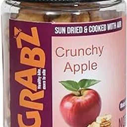 Grabz Apple Chips Snacks Jars (2x 50 gm ) Airfried Fruit chips|No Trans fat| Vegan| No Artificial additives | sprinkled olive oil | Easy to carry for school ,travelling ,movie .|Recomended as party snacks (Pack 2)-picture-23