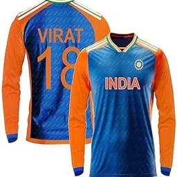 Ind Cricket Team Jersey virat kohli 18 (Kids,Boys,Men)(10-11Years,Multicolor-01)-picture-19