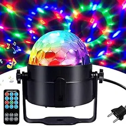 LED Party Lights with Remote Control, Sound Activated Disco Ball Stage Light, RGB Strobe DJ Lighting for Home, Birthday, Dance, Wedding, Club, Christmas & Karaoke-picture-12
