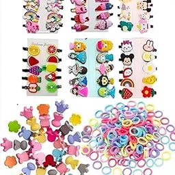 Baby Girls Hair Accessories Hair Clips,Mini Clutcher,Rubber Band(Combo)-007-picture-13