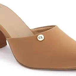 carlton london Women Comfortable Fashion Pointed Toe Heeled Mule Shoes for Daily use, Office use, Casual use-picture-14